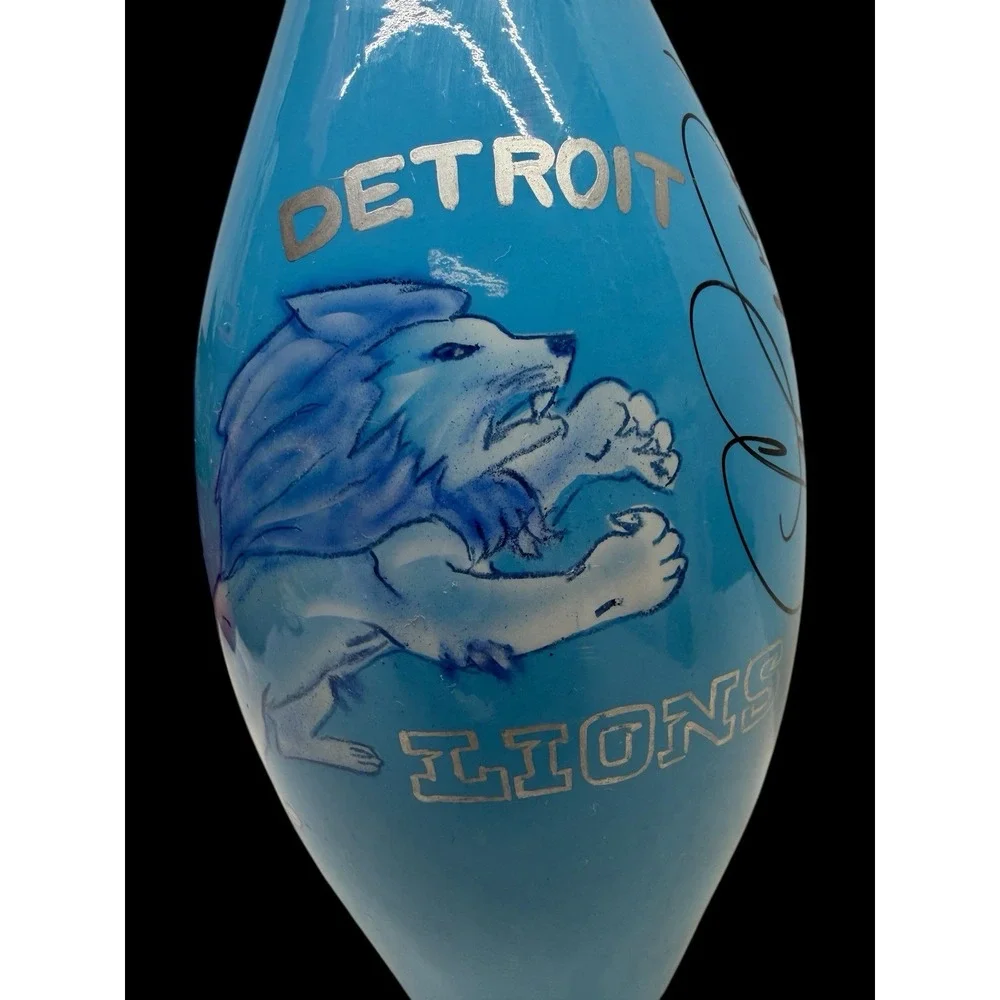 Sky‎ Line Detroit Lions Bowling Pin/With Hall Of Fame Charles Sanders Autograph